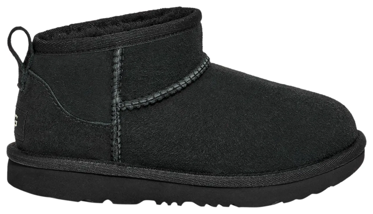Ботинки для девочек Classic Ultra Mini UGG, черный — фото 2