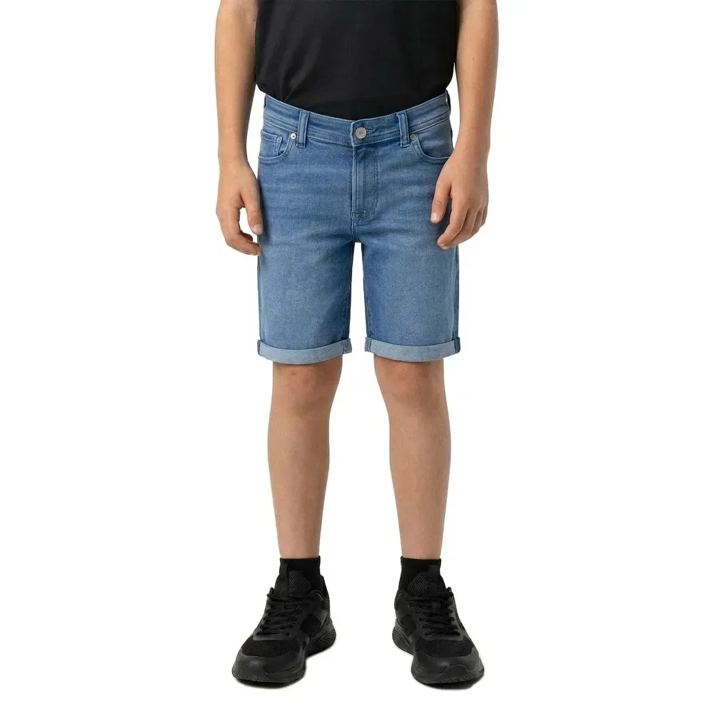 Шорты джинсовые Chris AM Jack & Jones, синий — фото 3