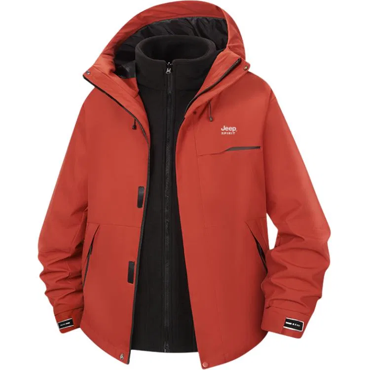 Детская ветровка-дождевик 3 в 1 JEEP SPIRIT Leisure Collection Hiking, Dazzling Red