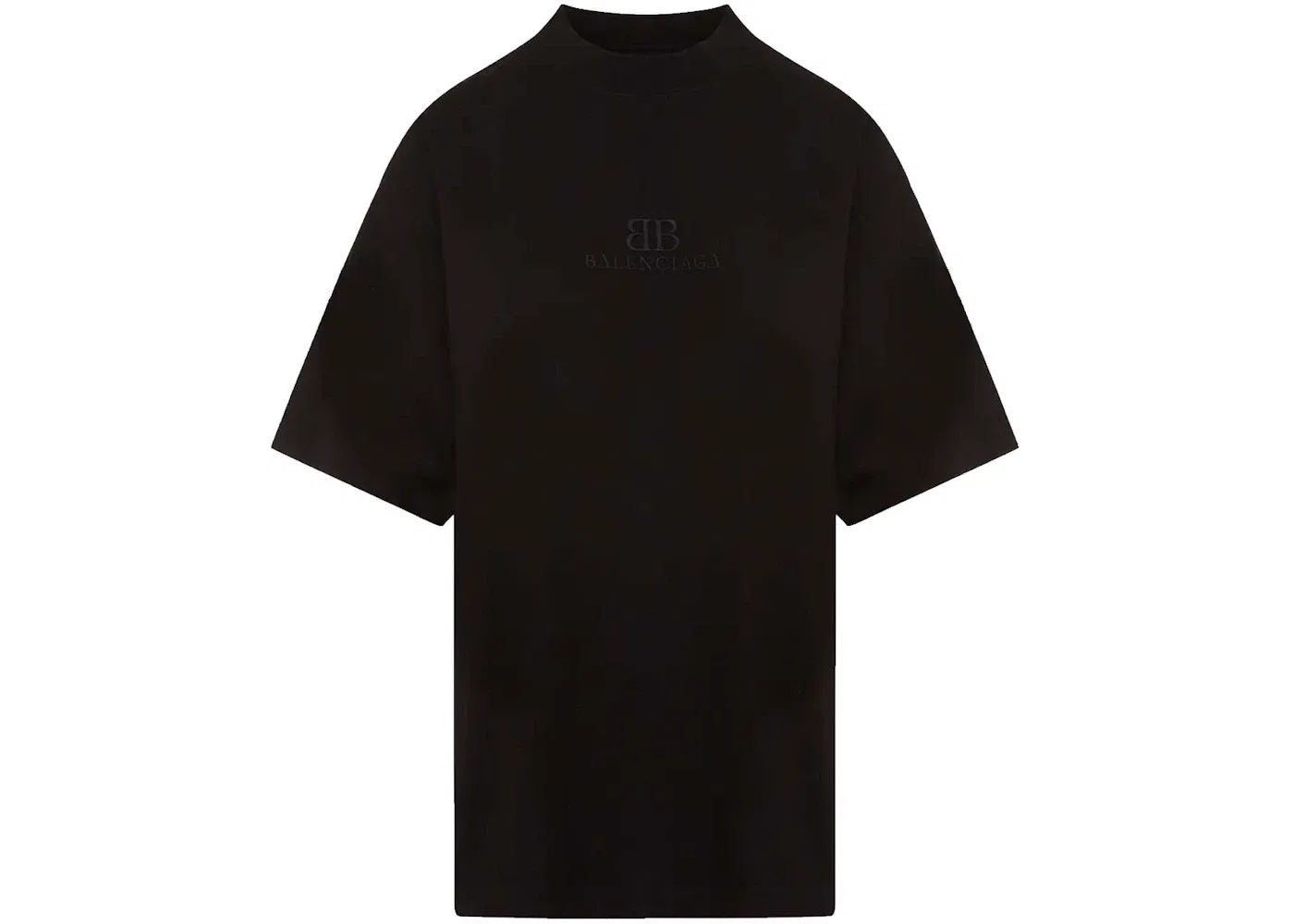 Мужская футболка с логотипом Balenciaga BB Classic Vintage T-Shirt, Washed Black