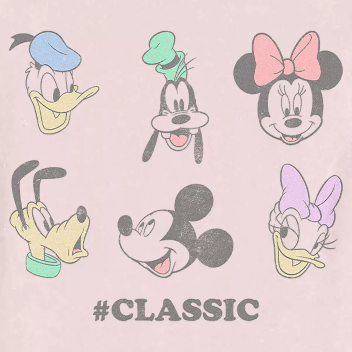 Детское футболка с принтом #Classic Mickey & Friends, Light Pink — фото 2