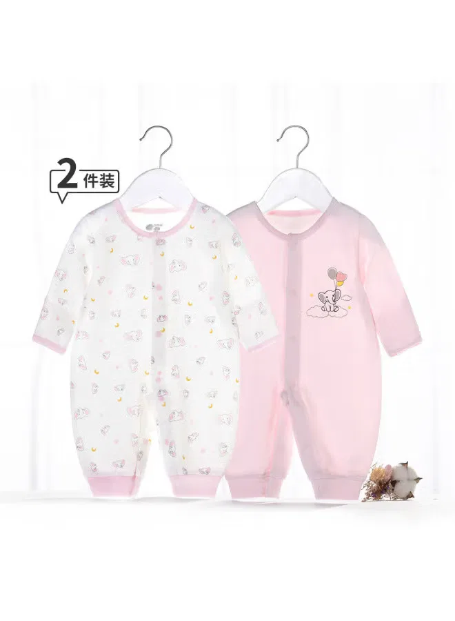 Боди-комбинезон хлопковый комплект 2 шт. с кукольным платьем Bornbay, розовый — фото 2