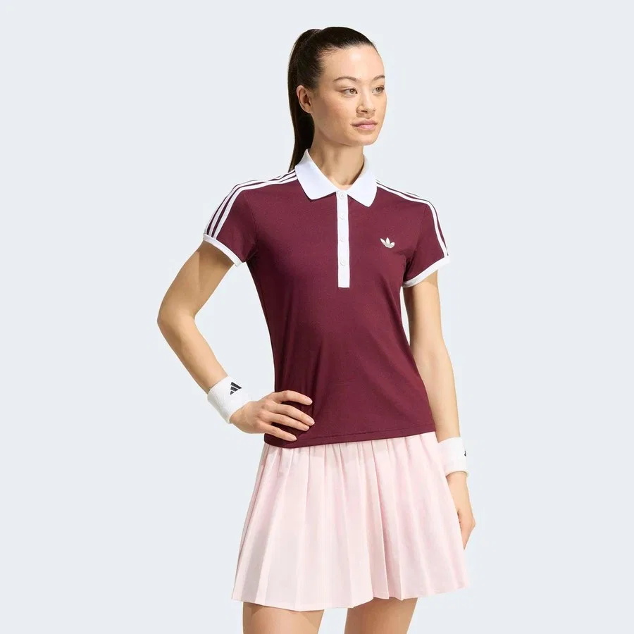 Женское поло с коротким рукавом Tennis Classics adidas, Бордовый