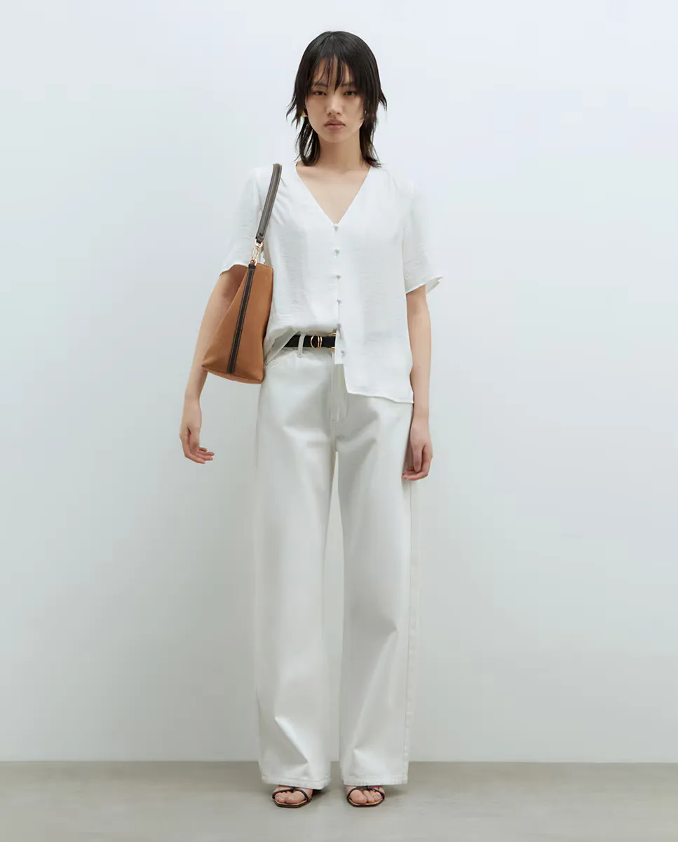 

Блузка с короткими рукавами Sfera, белый