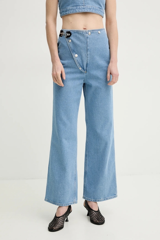 

Хлопковые джинсы MAKENA Nanushka, синий