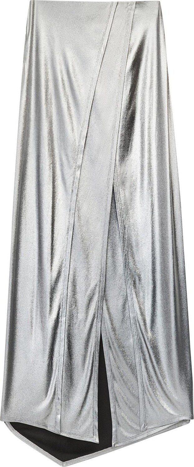 

Юбка Loewe Midi Skirt 'Black/Silver', черный