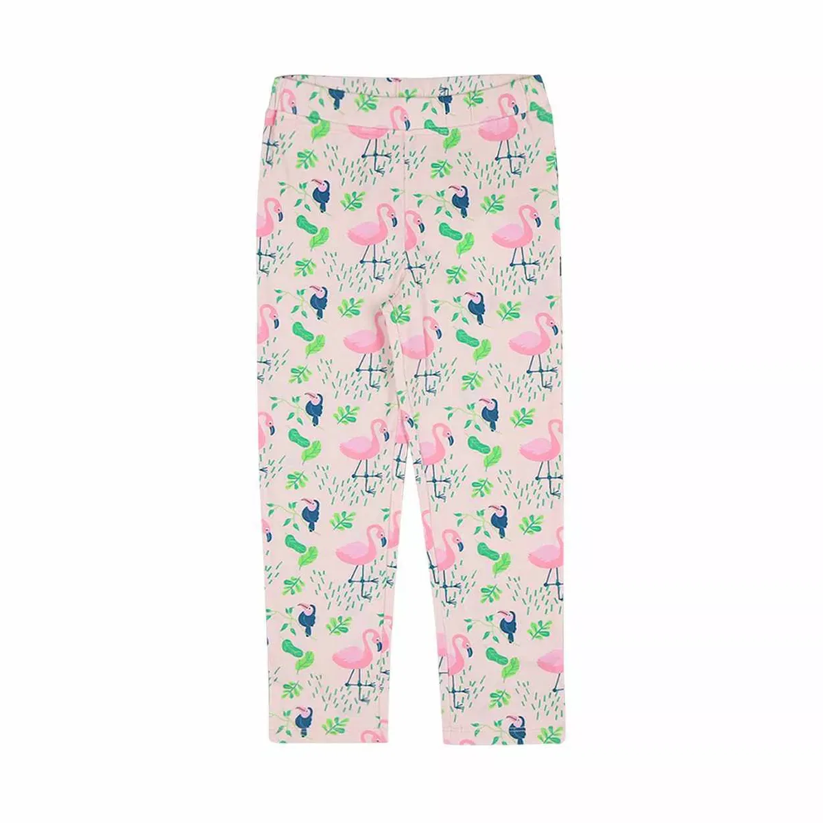 Детские леггинсы для девочек с принтом Flamingo Forest Print Ola! Otter, Pink