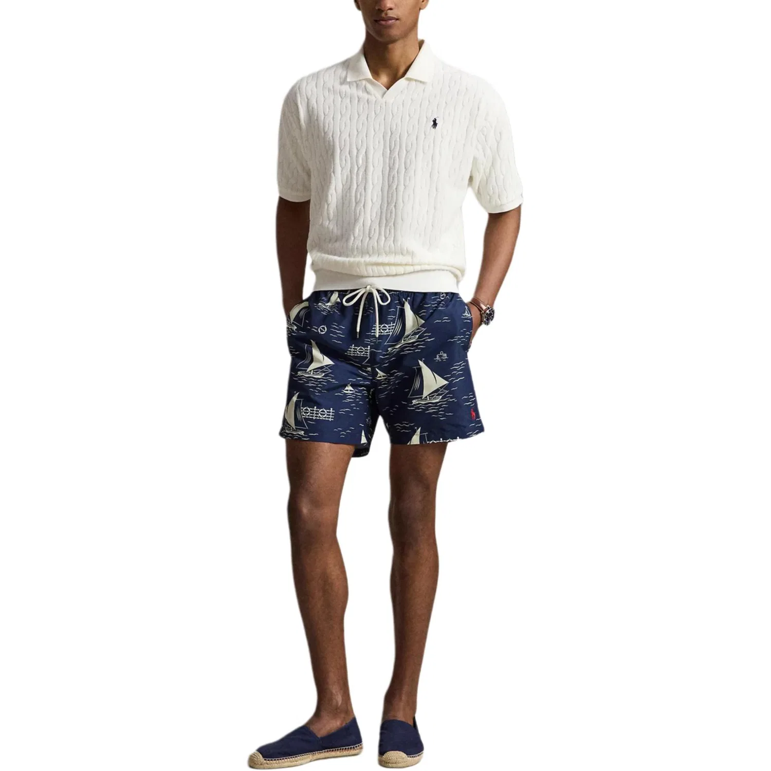 Поло-рубашка свободного кроя Polo Ralph Lauren, White — фото 3