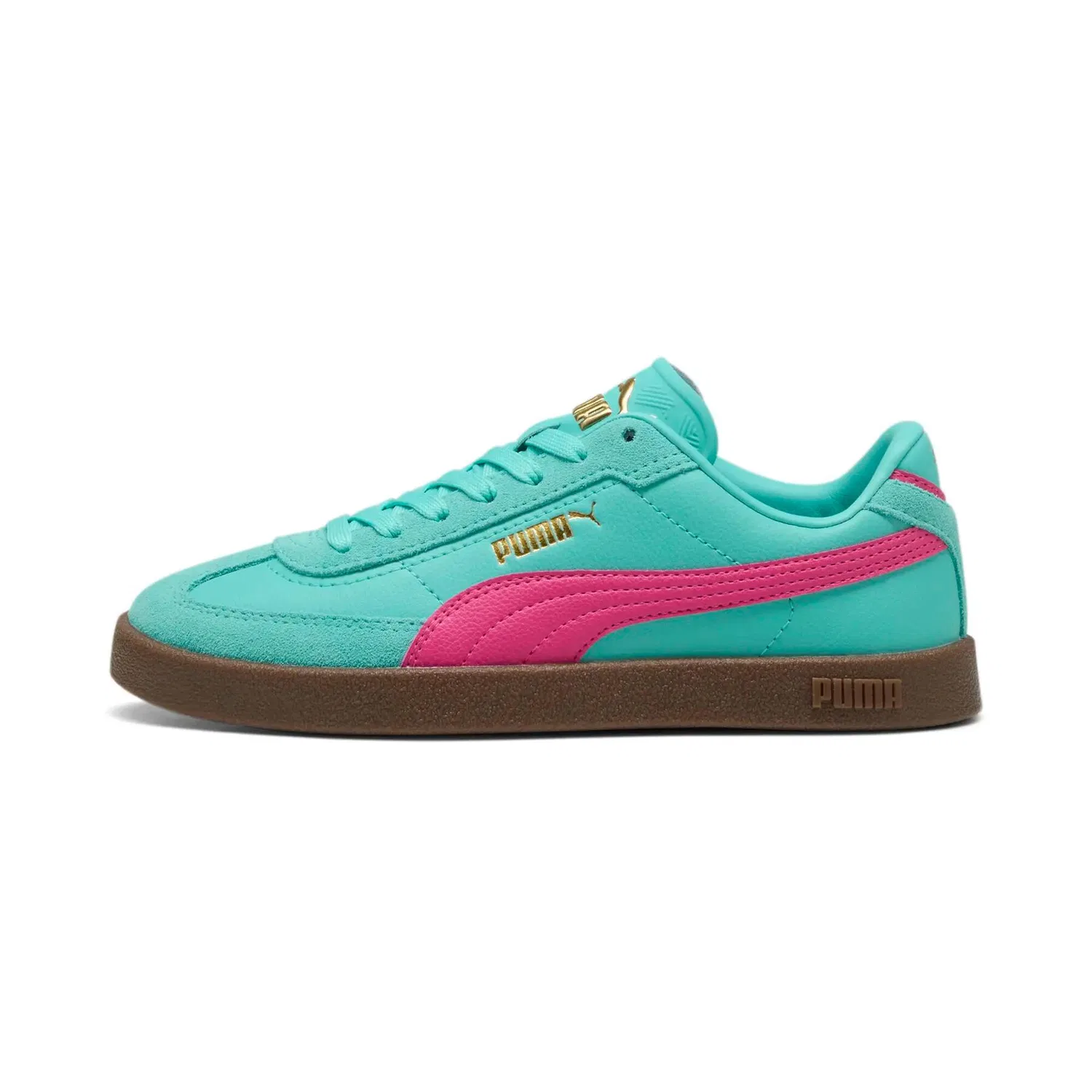 Детские кожаные кроссовки Puma Club II Era, Grun Rosa