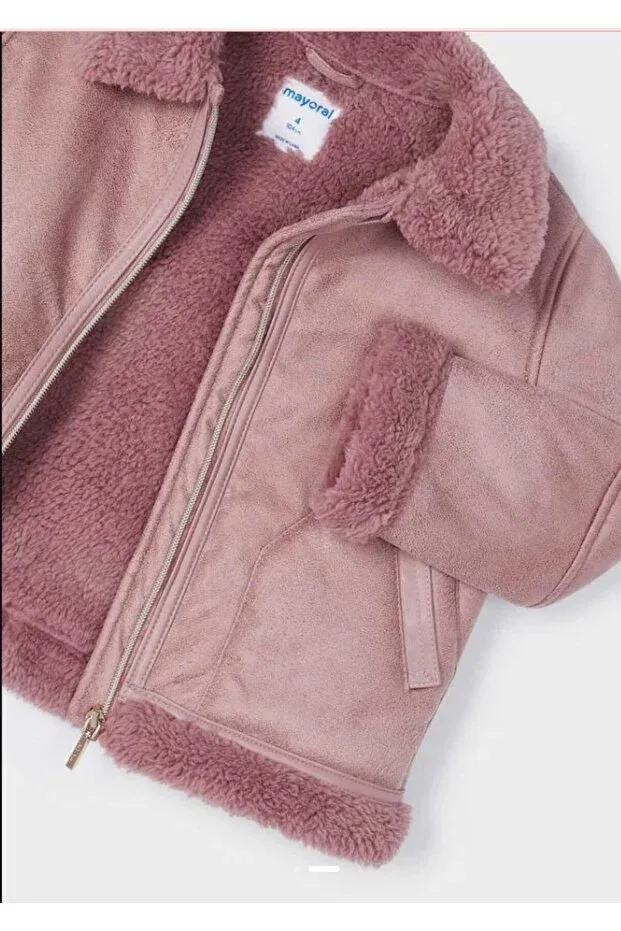 Детская куртка для девочек с длинным рукавом Mayoral, Pink — фото 2