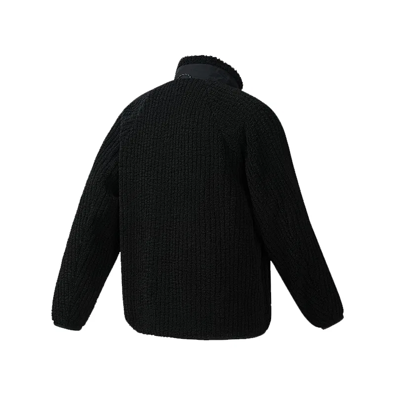 Детская куртка из вельвета с воротником-стойкой FILA, Jet Black — фото 3