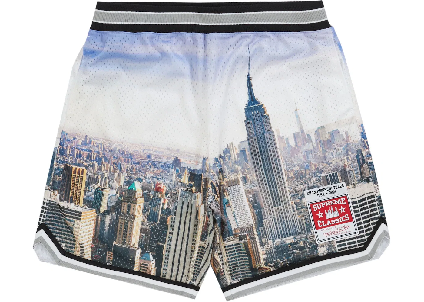 Мужские шорты баскетбольные с принтом Mitchell & Ness Short Supreme, Skyline