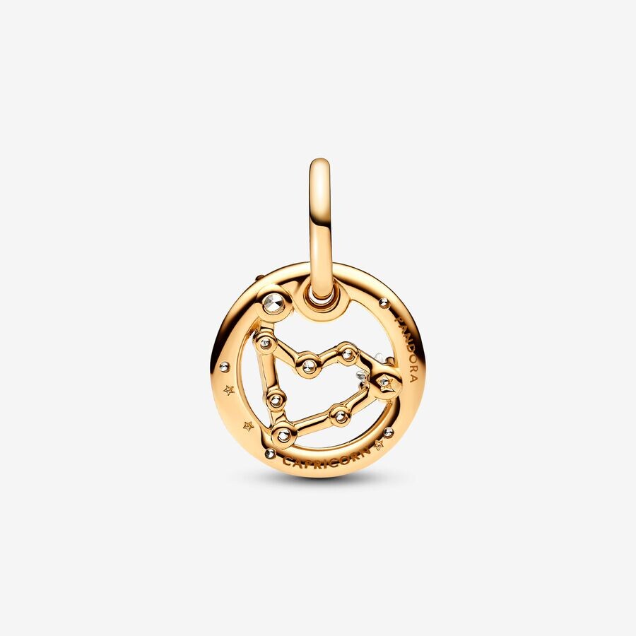 Шарм Pandora Capricorn Zodiac Dangle, золото — фото 2