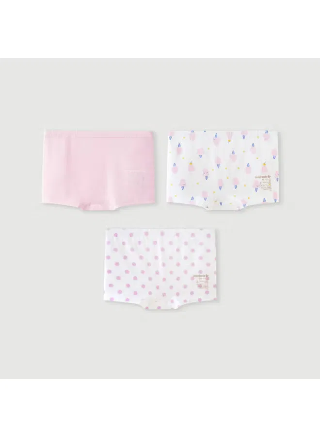 Трусы детские хлопковые комплект 3 шт. Upgrade Ocean Cotton Minibala, красный — фото 3