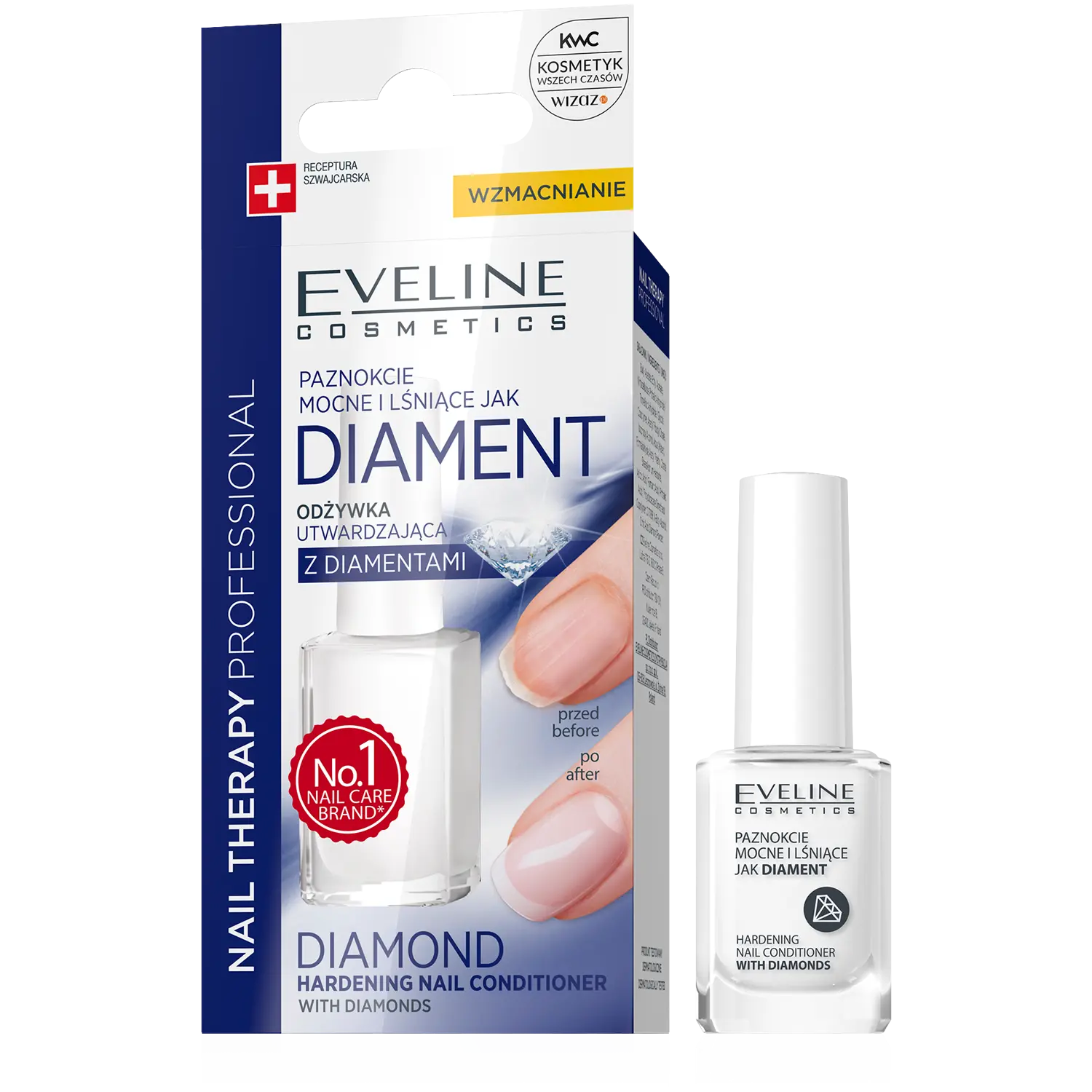 

Eveline Cosmetics Nail Therapy Professional укрепляющий кондиционер для ногтей с бриллиантами, 12 мл