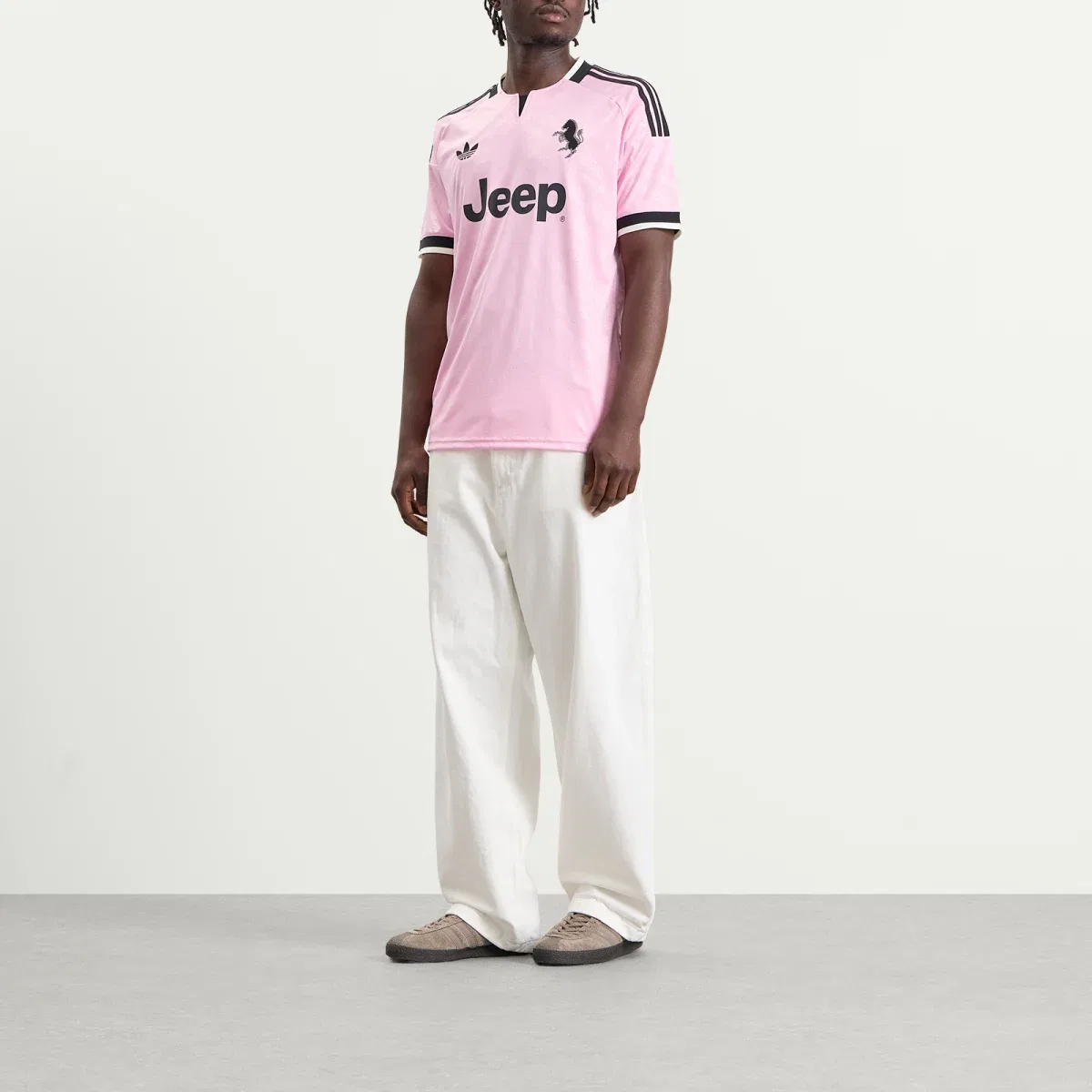Футболка с длинным рукавом Juventus FC Away Jersey Adidas, True Pink & Black — фото 4