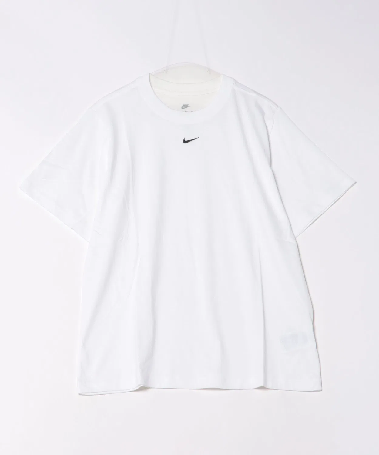 Женская футболка с коротким рукавом из органического хлопка Essential Phoenix NIKE, White/Black