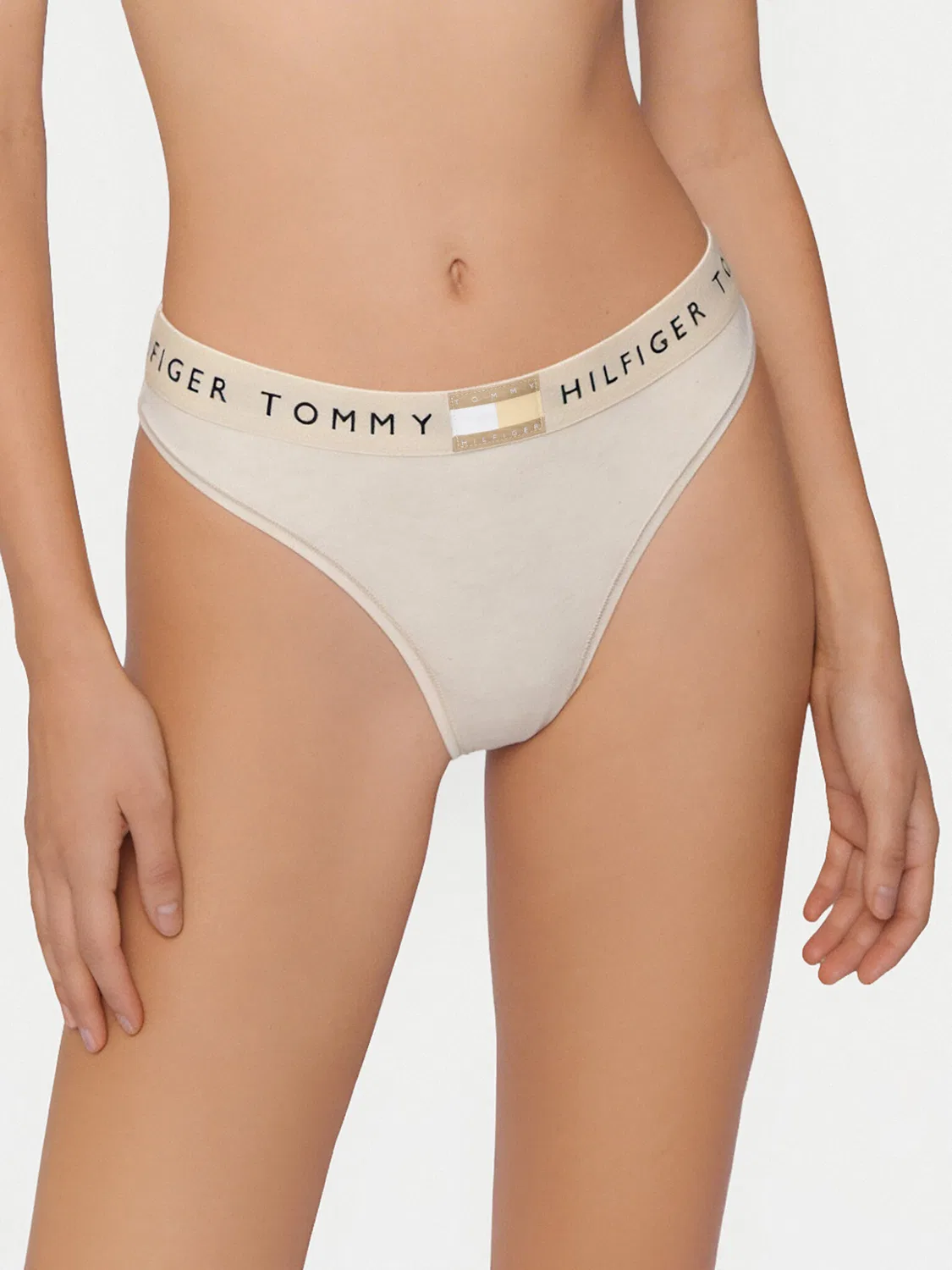 Женские стринги Tommy Hilfiger, бежевый