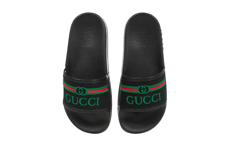Детские сандалии для мальчиков с вышивкой Gucci, GUCCI, Black — фото 4