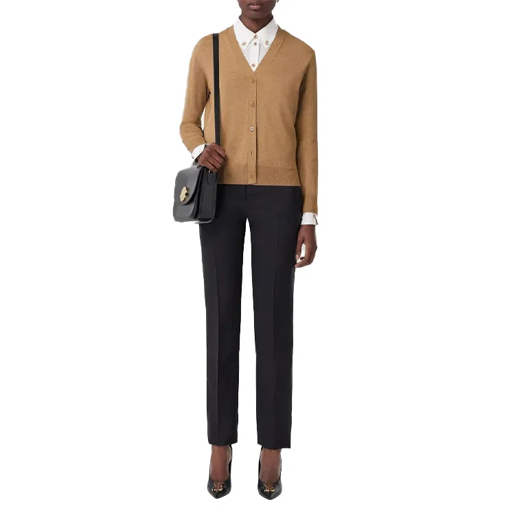 Женский свитер с длинным рукавом FW22 Knitwear Burberry, Khaki — фото 2