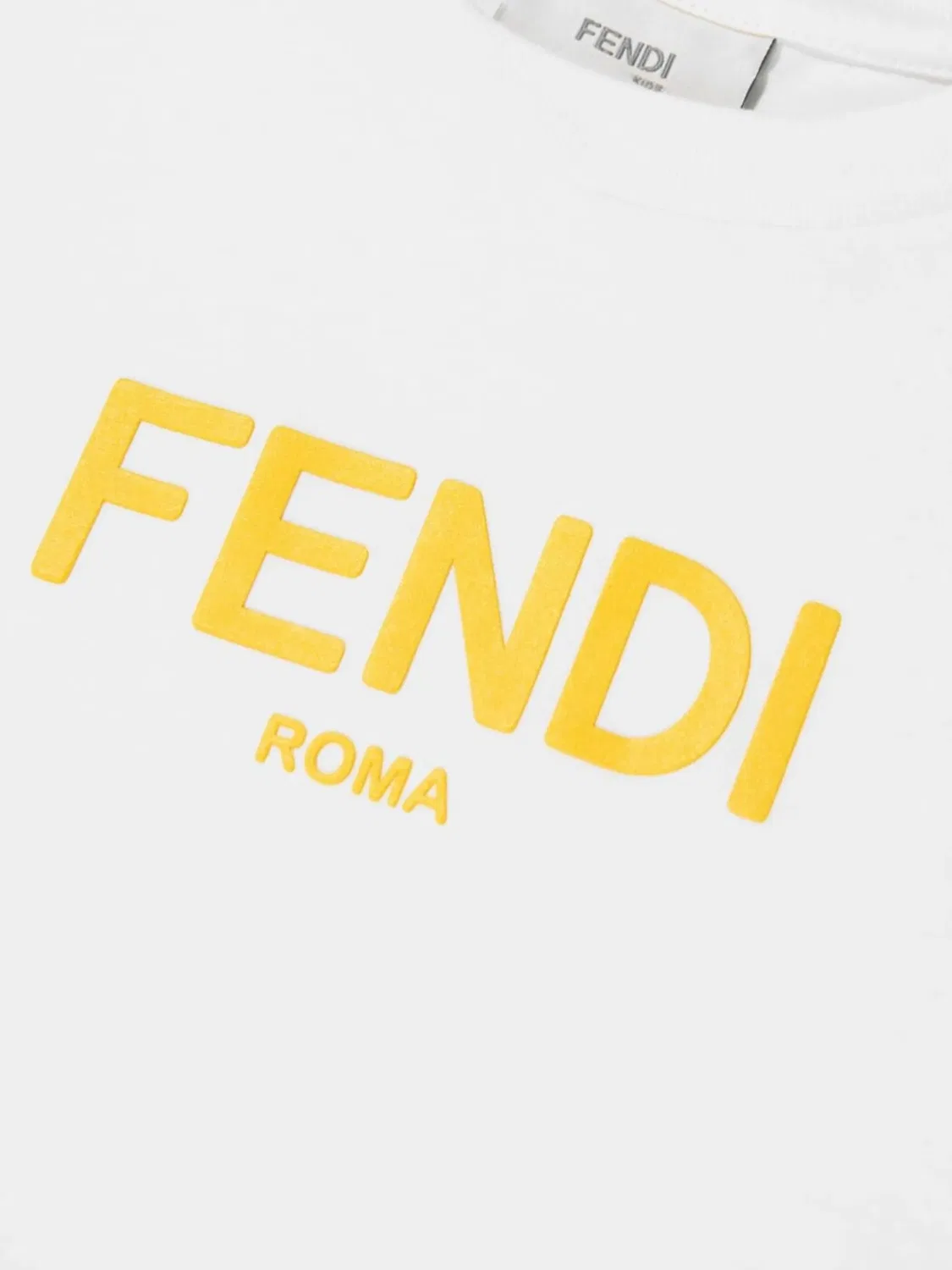 Детская футболка с логотипом FENDI, белый — фото 3