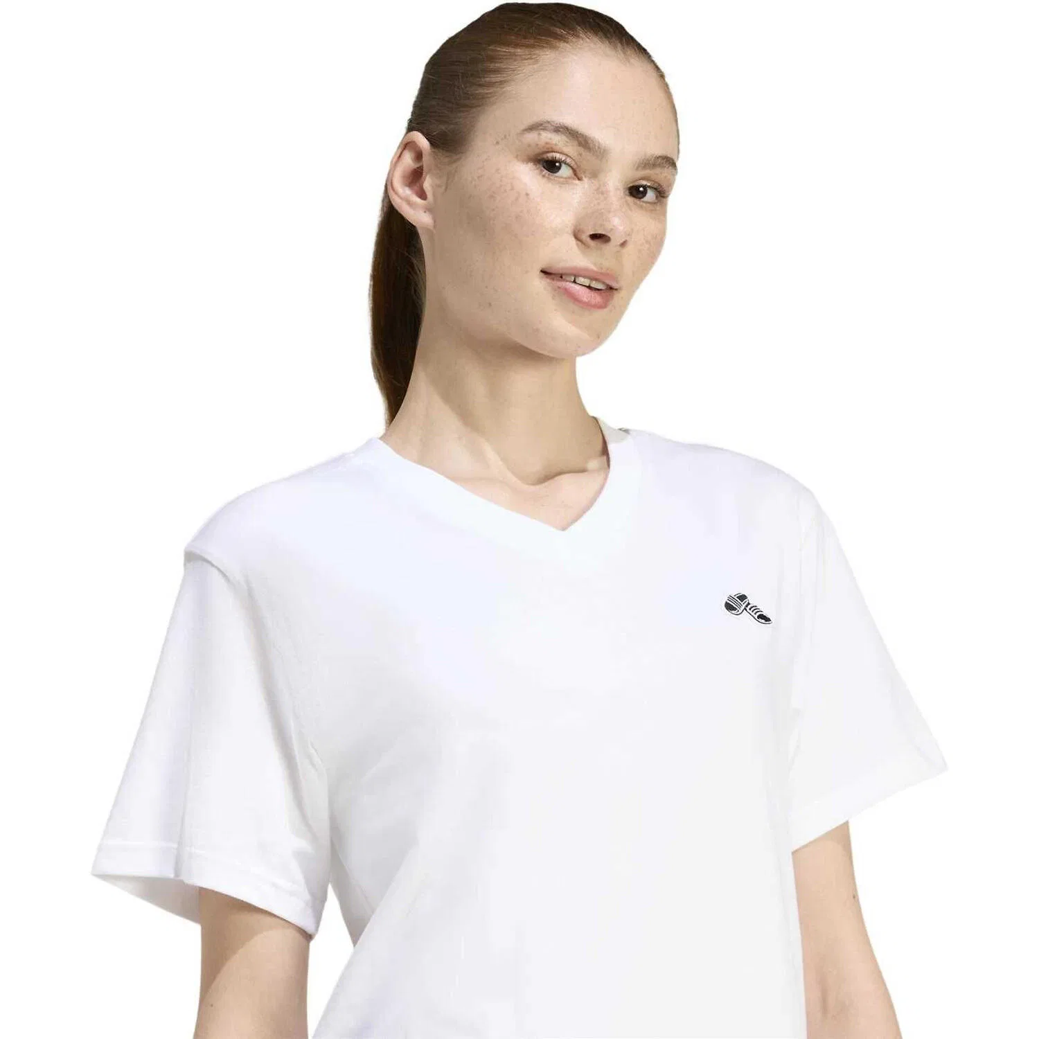 Женская футболка с V-образным вырезом SLIDE VNECK Adidas, Bunt — фото 4
