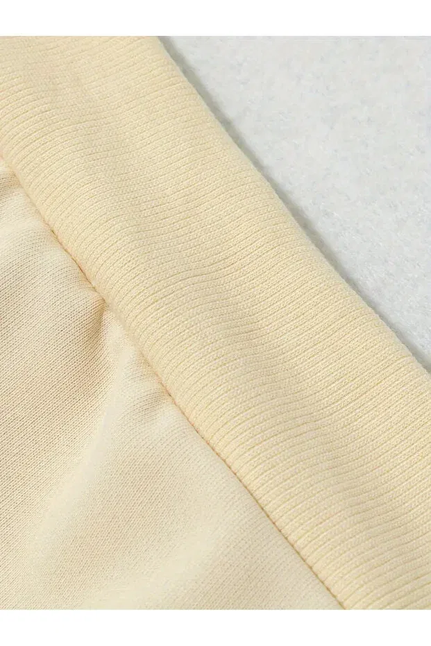 Детский комплект худи для девочек с принтом Baxia, Pink-Beige — фото 4