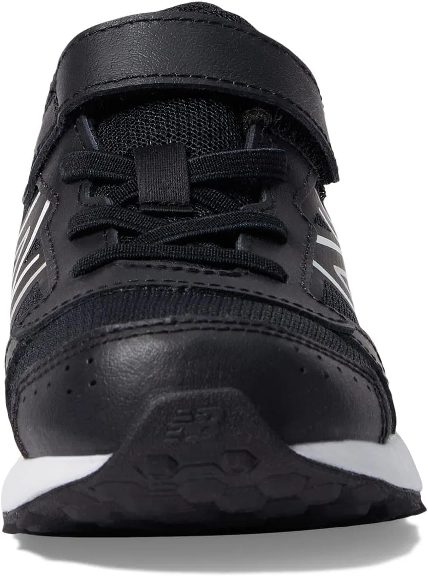 Детские кроссовки для бега с бунге-шнуровкой Fresh Foam 650 V1 New Balance, Black/Metallic Silver/White — фото 4