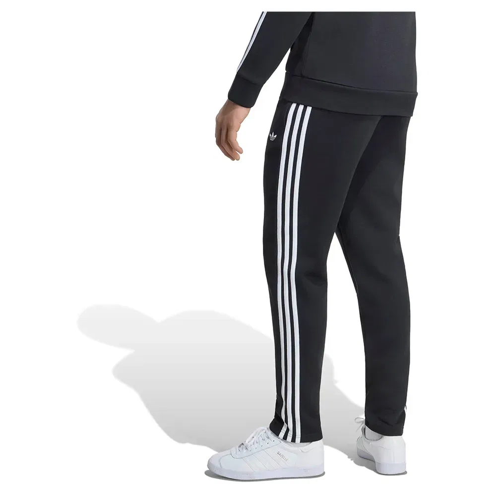 Детские спортивные штаны с принтом Trefoil Adidas Originals, Black — фото 2