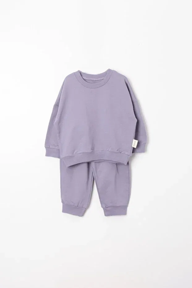 Детский комплект спортивного костюма с длинным рукавом Moda, Purple