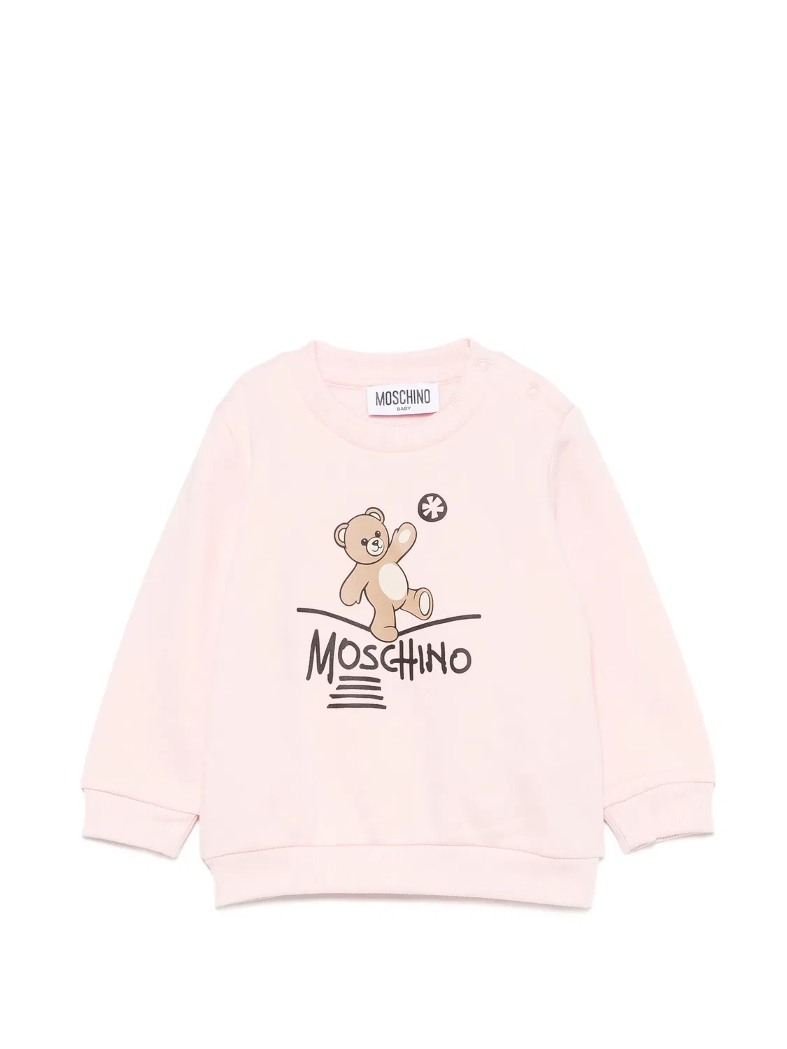 Moschino Свитшот с мишкой розовый