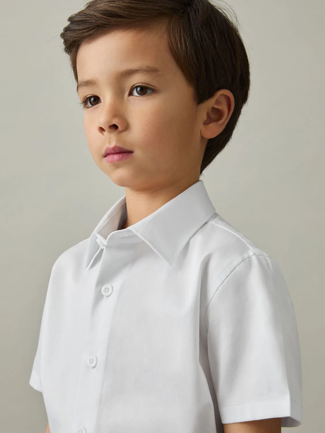 Рубашка хлопковая, slim fit Woods Reiss, белая — фото 3