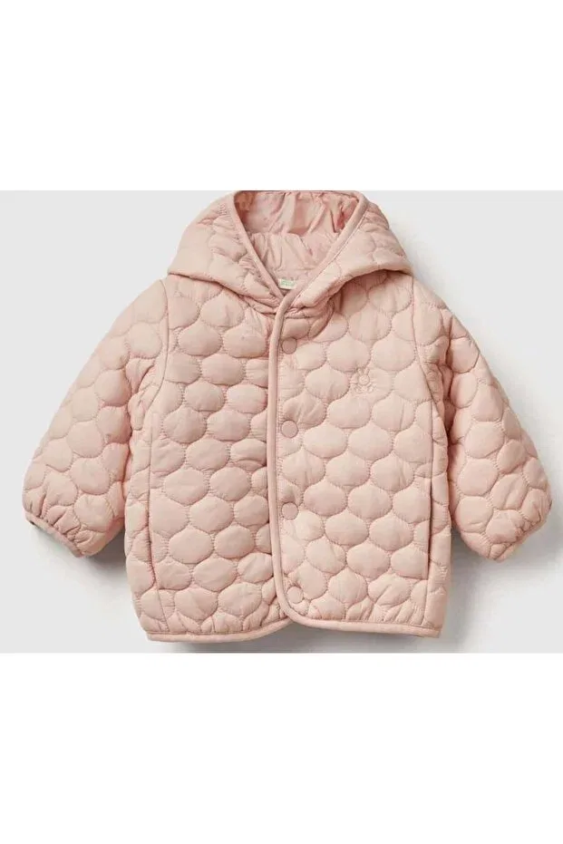 Детское пальто для девочек с принтом United Colors Of Benetton, Pink