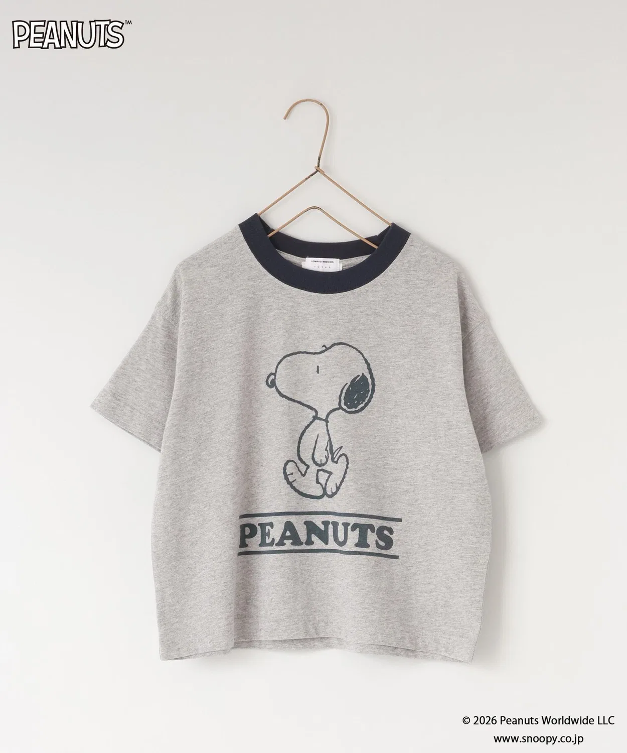 Детская футболка с длинным рукавомSNOOPY LOWRYS FARM, Silver