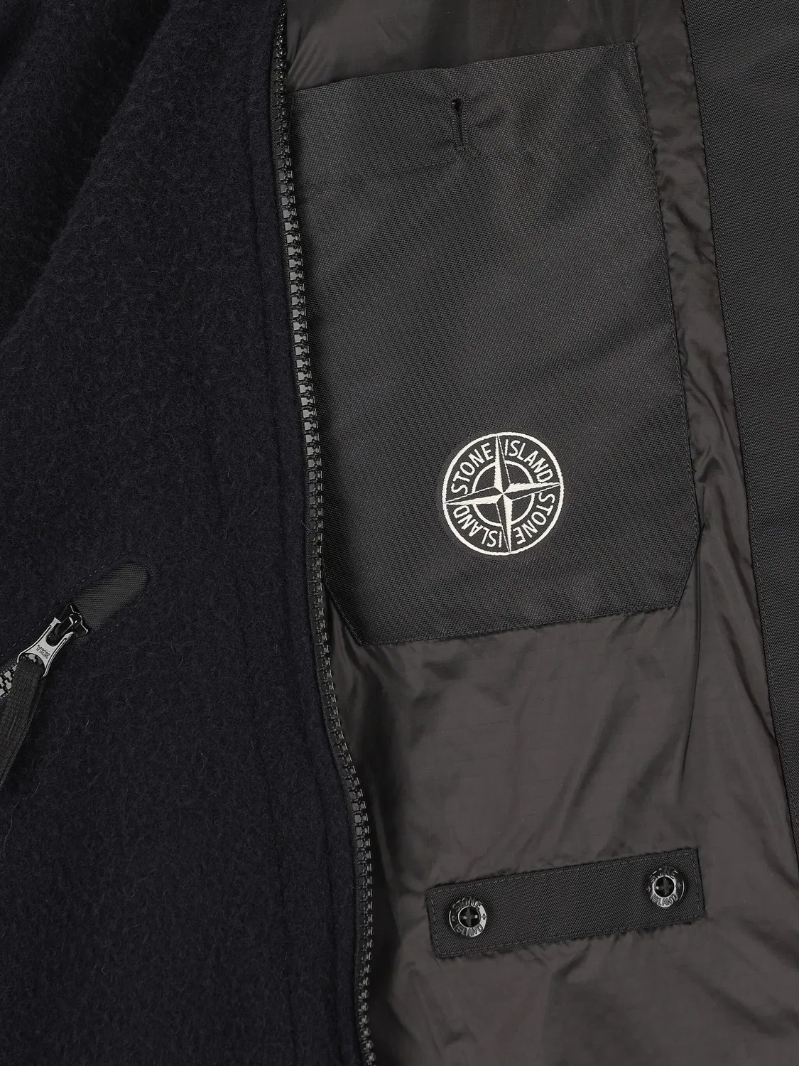 Куртка с капюшоном на молнии от Stone Island, синий — фото 2