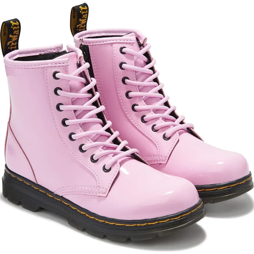 Детские ботинки Aprile на шнуровке в стиле милитари Dr. Martens, Pink
