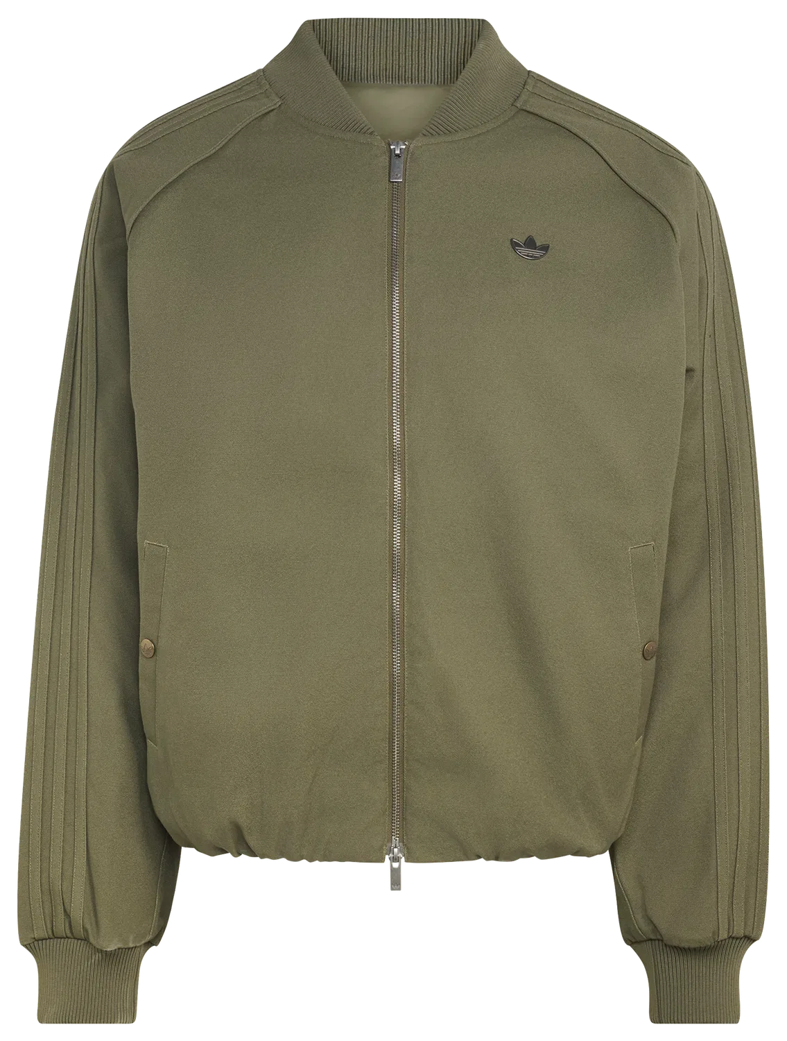 Мужская куртка оверсайз из хлопкового канваса Adidas Originals Superstar Canvas, Olive Strata — фото 2