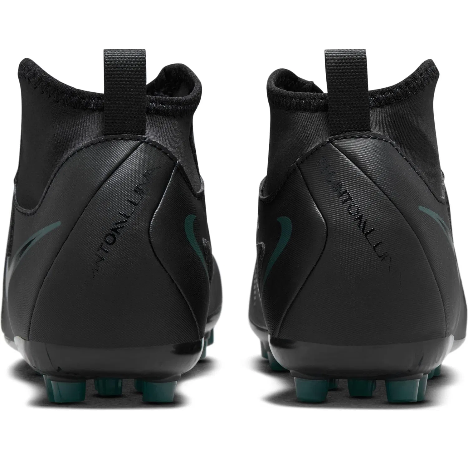 Детские кроссовки для мальчиков с шнуровкой Jr. Phantom Luna 2 Academy NIKE, Black Black Deep Jungle — фото 3