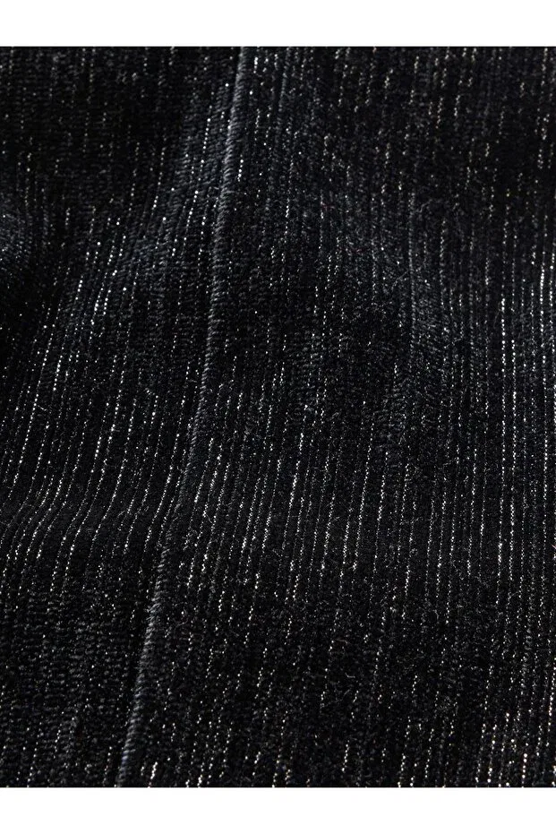 Детские леггинсы для девочек вельветовые с блеском Flare Leggings Gap, Black — фото 2