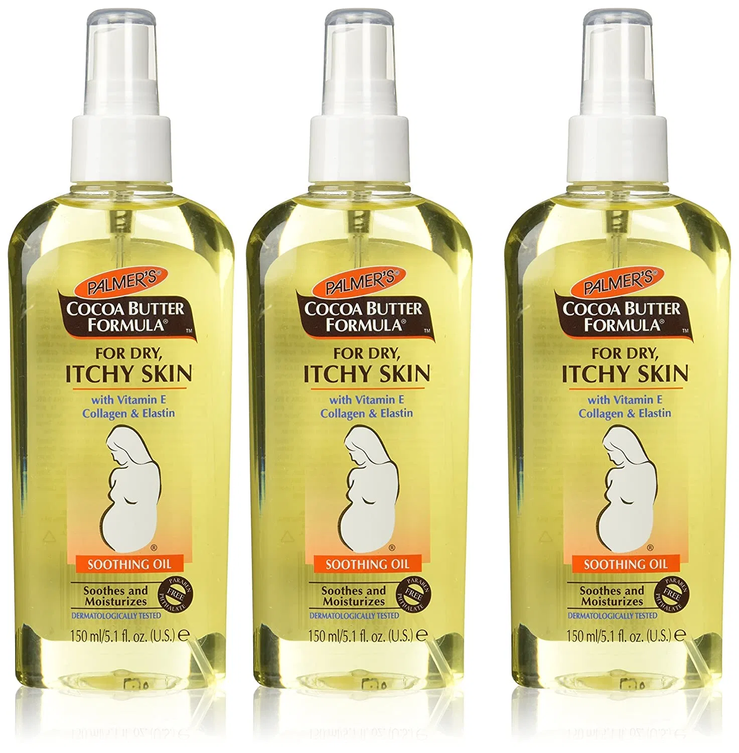 Масло для тела успокаивающее Palmer's Cocoa Butter Formula, 452.47 мл, 3 шт