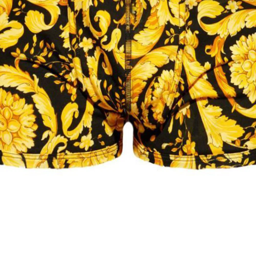 Мужские боксеры с принтом Versace, Yellow — фото 4