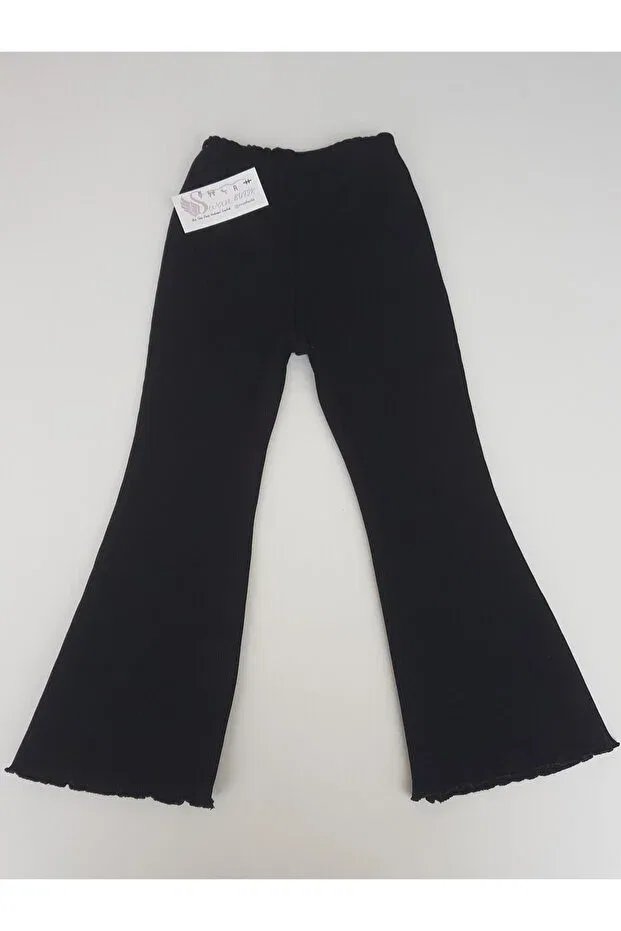 Детские леггинсы для девочек с заниженным пахом Swan Butik, Black