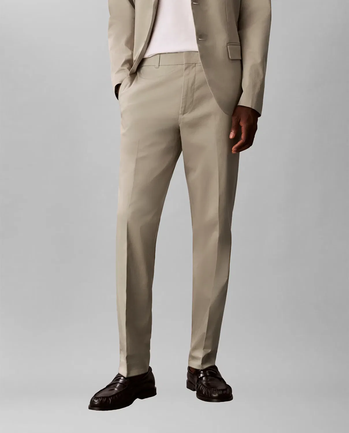 Мужские брюки зауженные Calvin Klein, Beige — фото 2