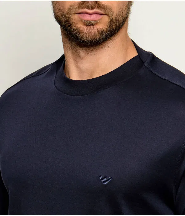 Мужская футболка с круглым вырезом Regular Fit Emporio Armani, Blu Marino — фото 4