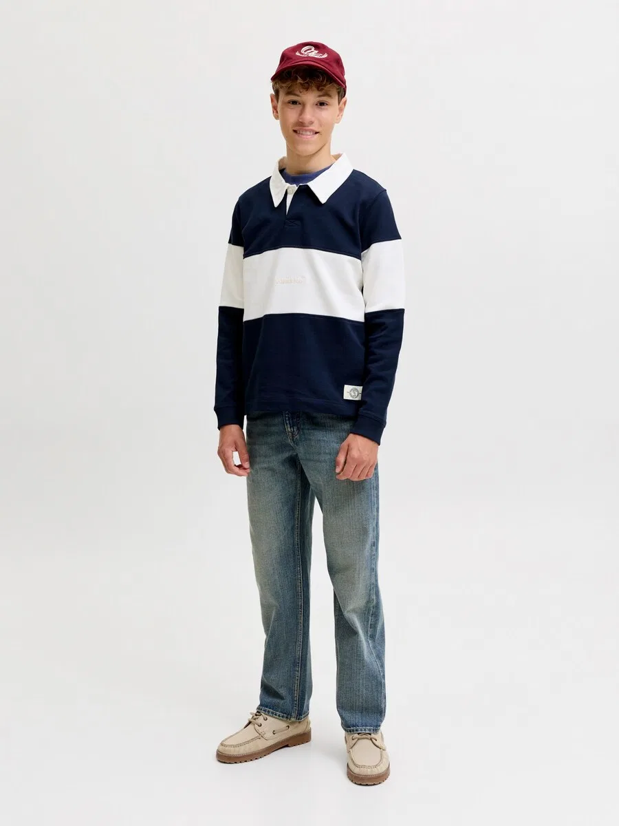 Джинсы Jack & Jones Junior свободного кроя 'JJICHRIS JJORIGINAL' цвета горечавки — фото 4