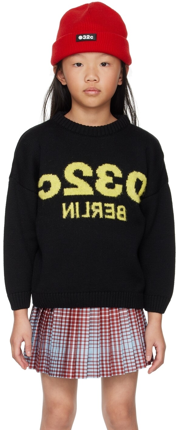 

Детский черный свитер SSENSE Exclusive 032c