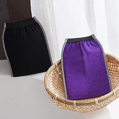 Мочалка для душа двухсторонняя с пеной, Generic, 200 г, Black — фото 4