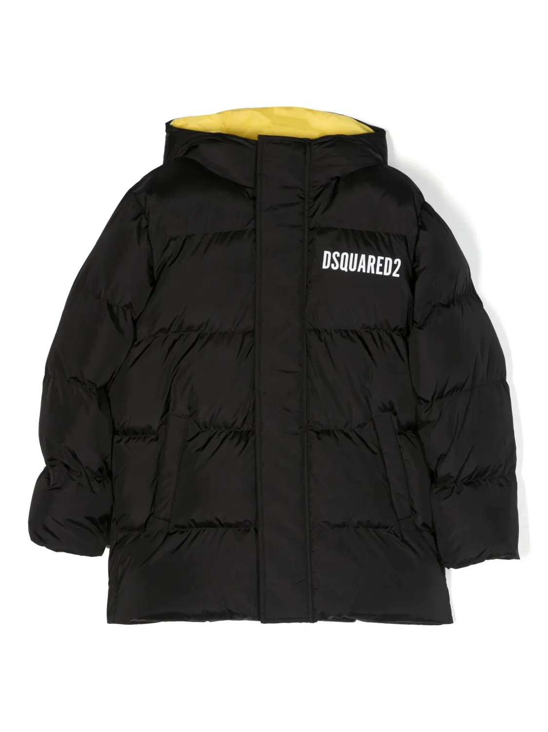 DSQUARED2 Пуховик с капюшоном в черном цвете