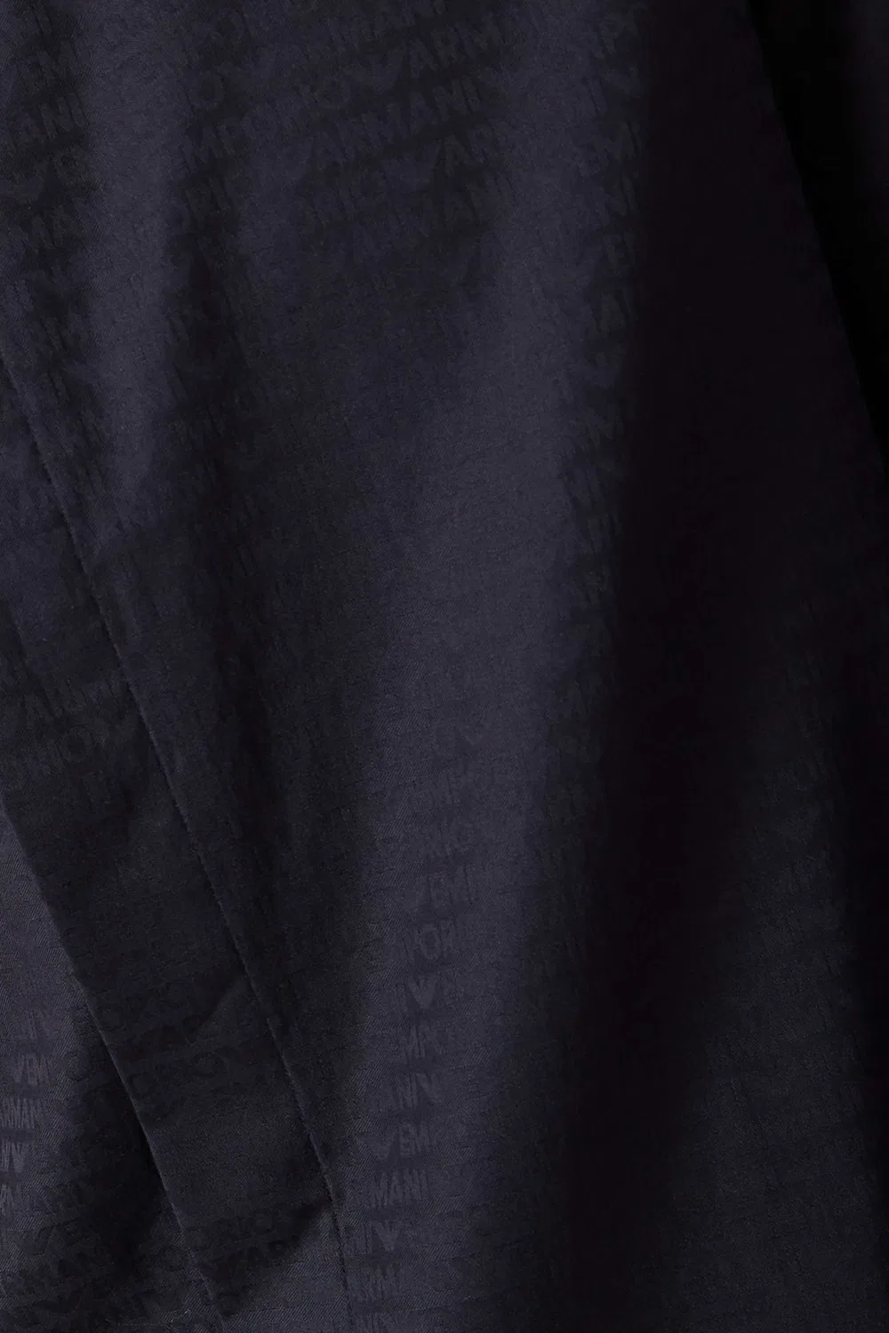 Рубашка хлопковая Micro EA Logo Emporio Armani, синий — фото 4