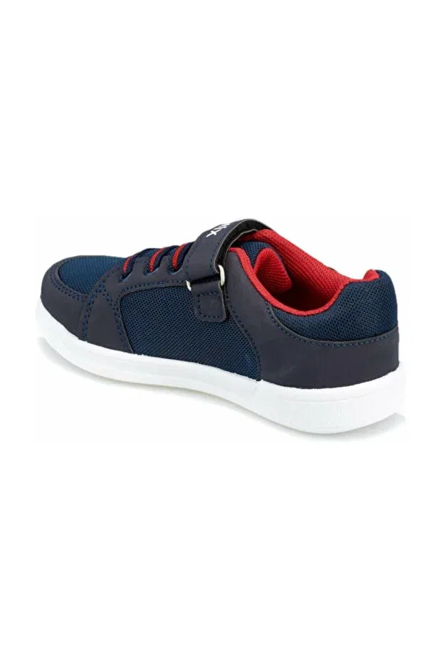 Детские кеды для мальчиков на шнуровке Kinetix, Navy Blue / Red — фото 3
